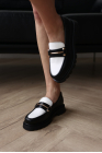 Loafers «BROOKLYN» Black-White