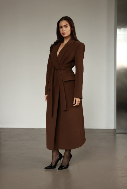 COAT SUCCESS BROWN